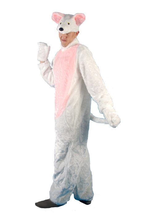 Костюм Мышь КВ-06 Карнавальный костюм Мышь для взрослого человека. В комплекте: шапка, рукавицы, комбинезон