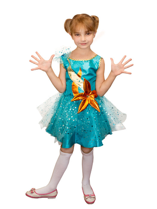 Костюм Звезда морская  Костюм Морская звезда для девочки 4-5 лет. В комплекте: платье.