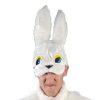 Шапка Заяц С2011 д/взр - карнавальная шапка белого зайца на взрослую голову