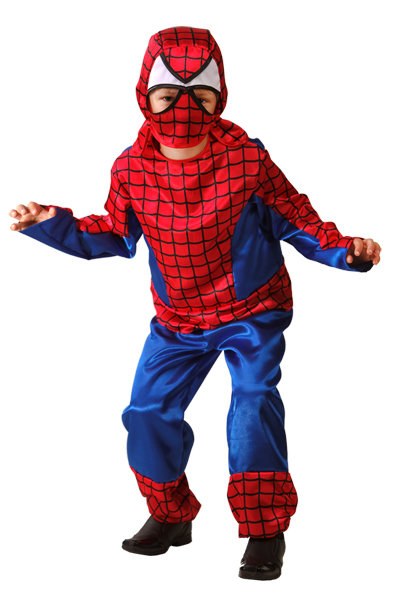 Костюм Человек Паук 7011 Детский костюм для мальчика Паук. В комплекте: куртка, капюшон и брюки.