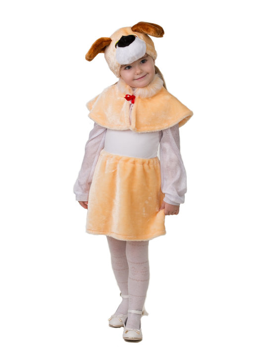 Костюм Собачка Жучка 158 Детский костюм Собачка Жучка. В составе костюма: пелеринка, шапочка и юбка