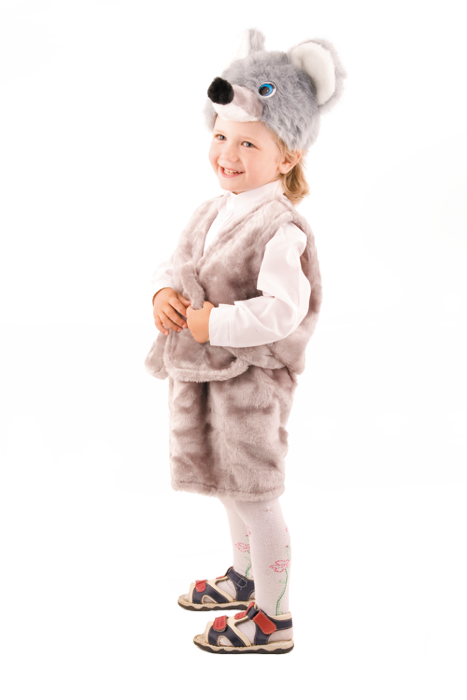 Костюм Мышонок Озорник 516 Детский костюм для мальчика 5-8 лет. В комплекте: маска, жилет, шорты с хвотом