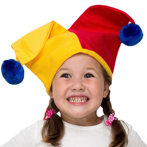 Шапочка Арлекино 2312 Детская карнавальная шапочка Арлекино, размер 54см