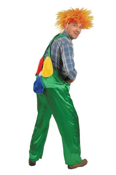 Костюм Карлсон 6018 д/взр Мужской карнавальный костюм Карлсона. В комплекте: брюки с пропеллером + рыжий парик